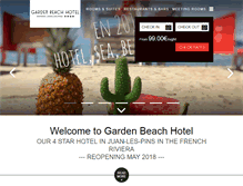 Tablet Screenshot of hotel-gardenbeach.com